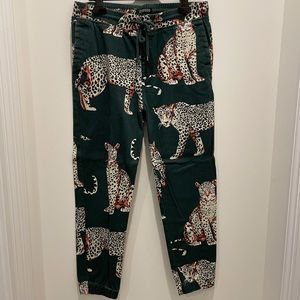Leopard joggers